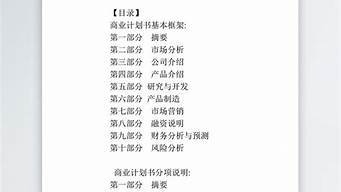 項目計劃書范文案例（一份完整的項目計劃書）