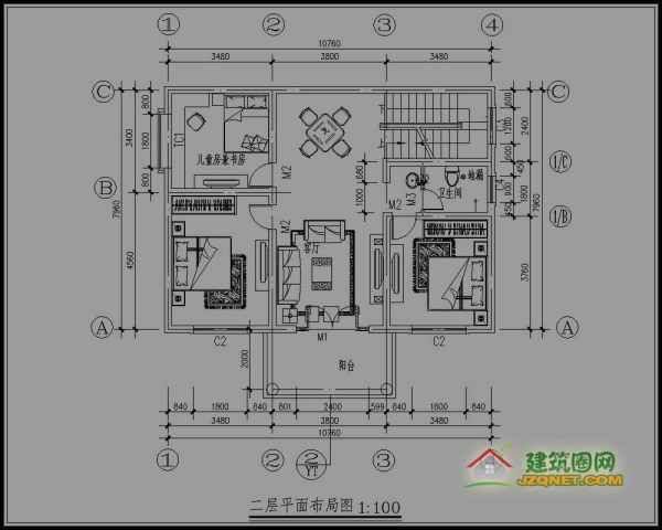 二層別墅效果圖帶圖紙（二層別墅效果圖帶圖紙圖片）