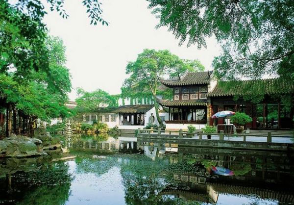 古典園林鳥瞰圖手繪逸園（中國古典園林鳥瞰圖手繪）