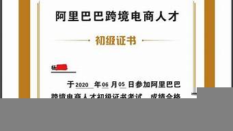 跨境電商人才初級(jí)證書（跨境電商人才初級(jí)證書怎么查看）