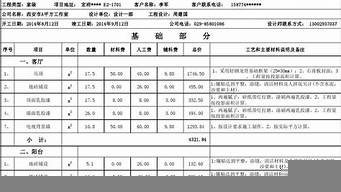 家裝預(yù)算表報(bào)價(jià)范本（家裝預(yù)算表報(bào)價(jià)范本長(zhǎng)條行的）